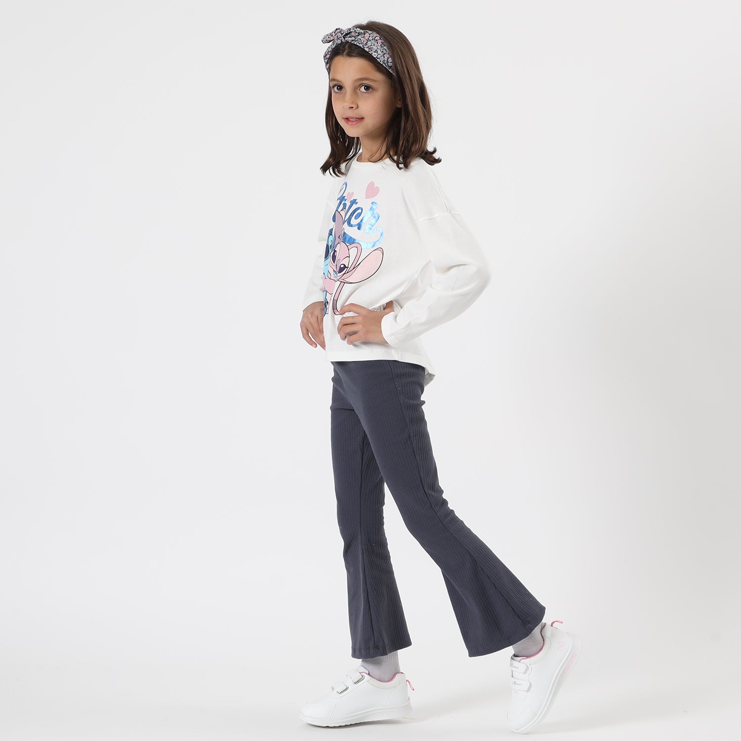 Conjunto Niña Lilo & Stitch Love Blanco Disney